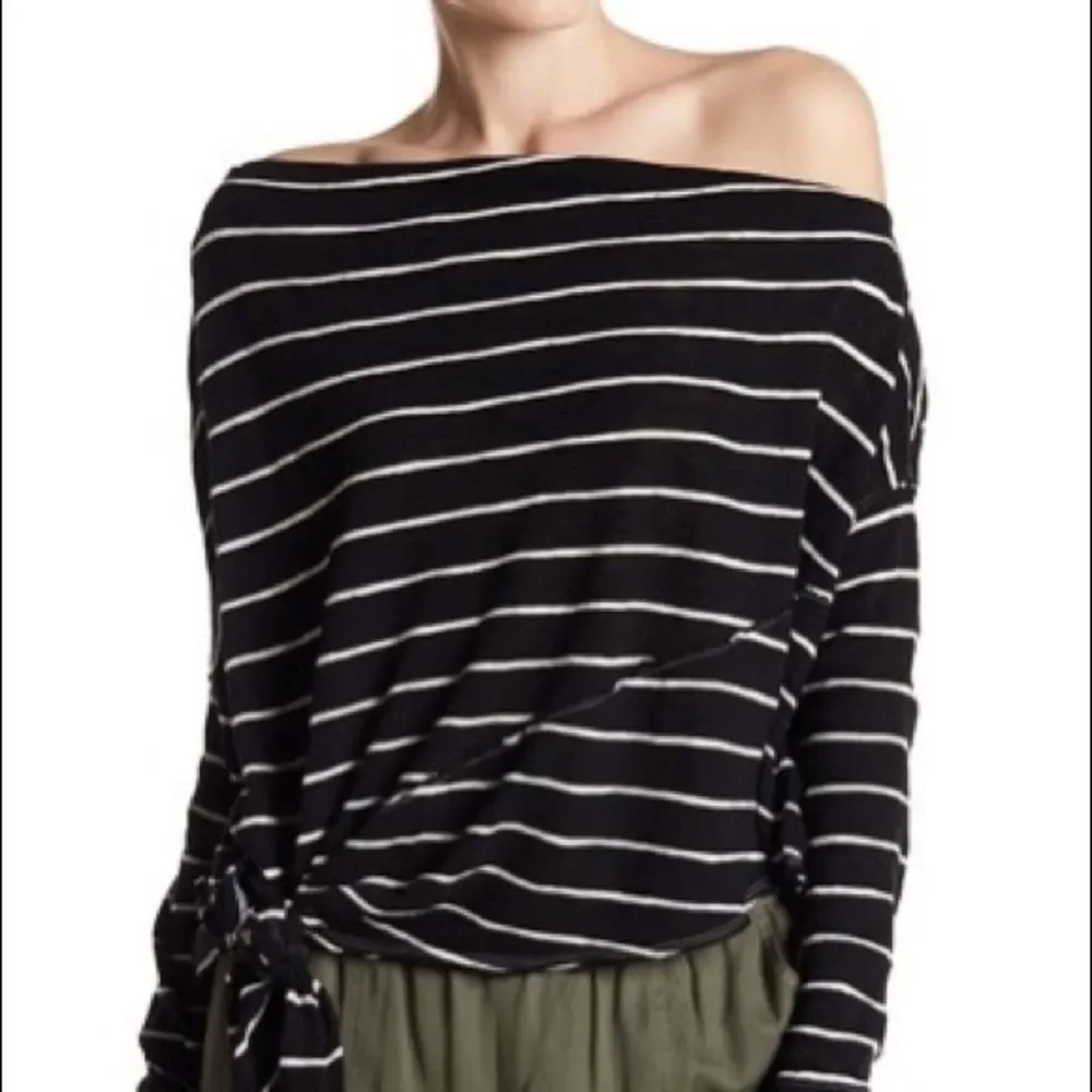 Free People Love Lane‎ Striped One Shoulder Top